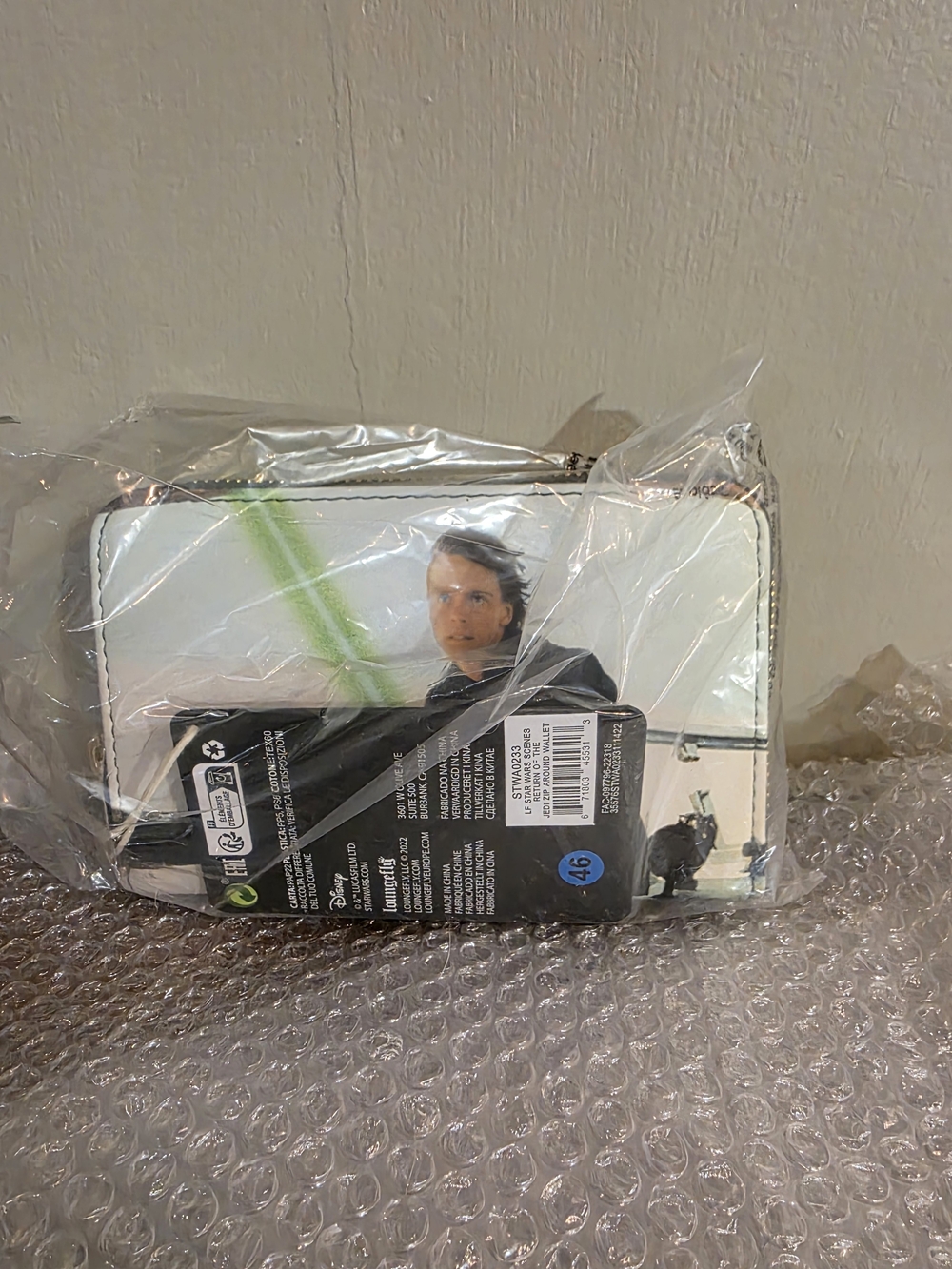 Loungefly White Star Wars Anakin Skywalker Zip-Around Wallet